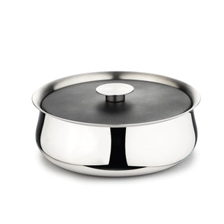 Arttdinox |  Doubly Double Walled Bowl Small by Jindal Stainless | Stainless Steel | Silver