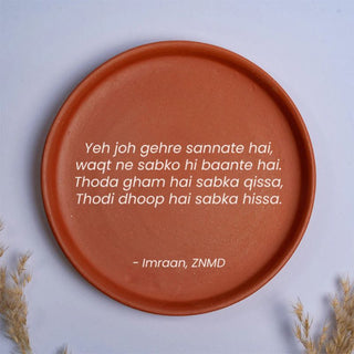 Bohemian ceramic wall piece



