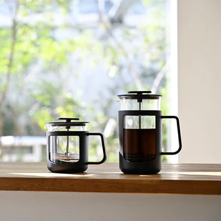 Hario | Cafe Press - U Tea & Coffee Press | Glass | Black | 300 ml