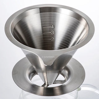 Hario | Double Mesh Metal Dripper | Size 01 | Capacity 1-2 Cups | Stainless Steel