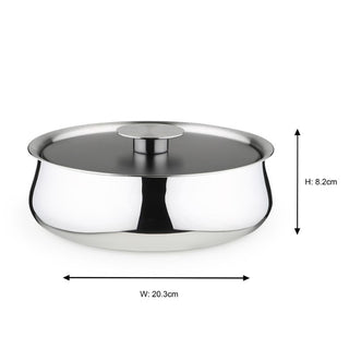 Double wall steel bowl
