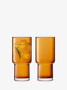 Highball Glasses (Brown) - Set of 2