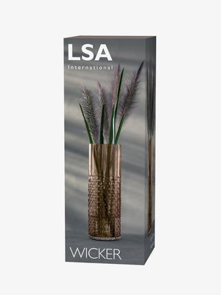 LSA International | Wicker Vase | H40cm | Taupe | 1 Pc