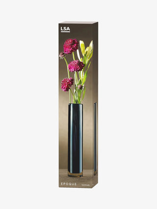 LSA International | Epoque Vase | H30cm | Sapphire/Lustre |1 Pcs