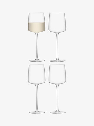LSA International | Metropolitan Wine Glass | 350ml | Clear Set- 4