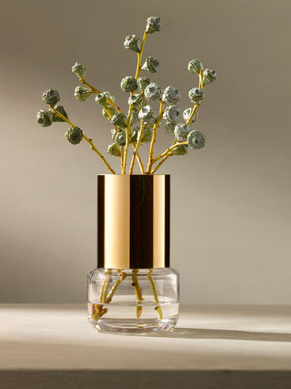 LSA International | Aurum - Vase | 17 cm | Crystal | Gold | 1 pc