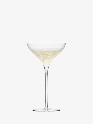 LSA International | Savoy Champagne Saucer | 250ml | Clear | Set-2