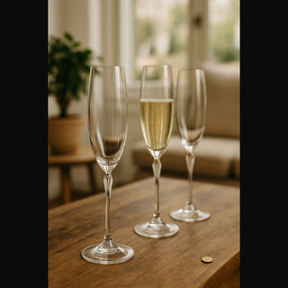 Spiegelau | Gift Set | Ballerina - Flute Champagne Glasses | 165 ml | Set of 6