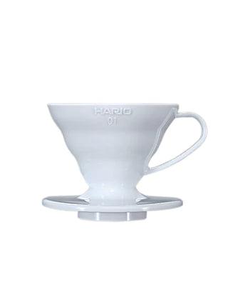 Hario | Hot Brew Paper Drip | Size 01 | 1-2 Cups | Plastic | White