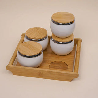 Jar and tray set

