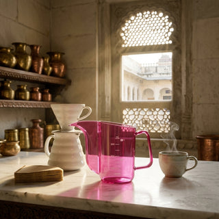 HARIO | V60 Juicee Drip Kettle Air Punch Pink | 350ml | Lightweight Coffee Pouring Kettle