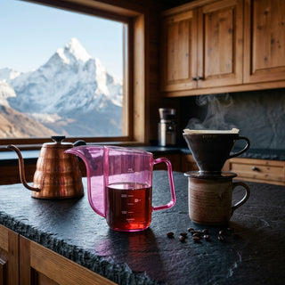 HARIO | V60 Juicee Drip Kettle Air Punch Pink | 350ml | Lightweight Coffee Pouring Kettle