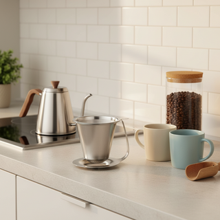 HARIO | Double Stainless Dripper - Kasuya Model | 1-4 cups | Stainless Steel