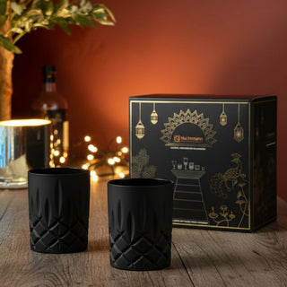 Nachtmann | Special Packaging - Noblesse - Whisky Tumblers | Matte Black | 295 ml | Set of 2