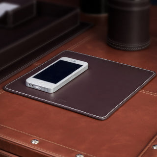 Three Sixty Degree | Square Mouse Pad | Recycled Leather | Bordeaux | 1 pc