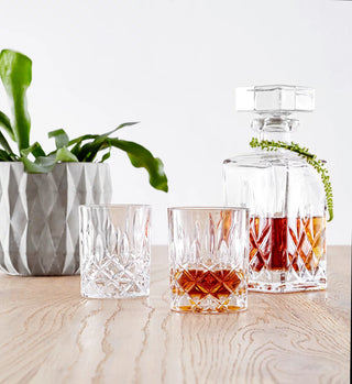Nachtmann crystal decanter and tumbler set