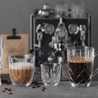 Nachtmann flat white crystal glass set