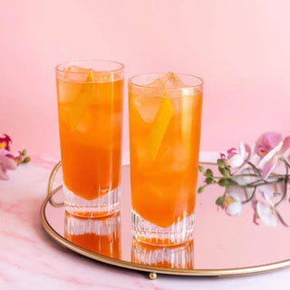 Nude soda water glass