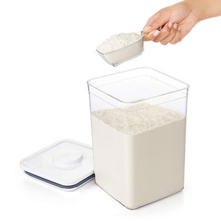 OXO Pop Scoop on kitchen counter with POP Containers