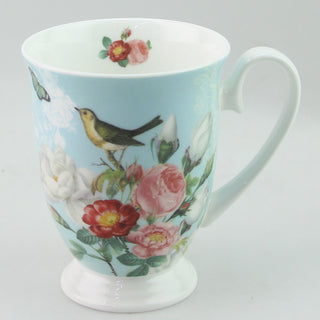 Stechcol | Long Eaton Birds - Tea/Coffee Cup | Bone China | 300 ml | Blue | 1 pc