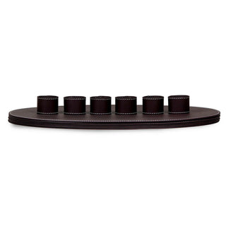 Three Sixty Degree | Bella - Napkin Rings | Recycled Leather | Bordeaux | Set of 4