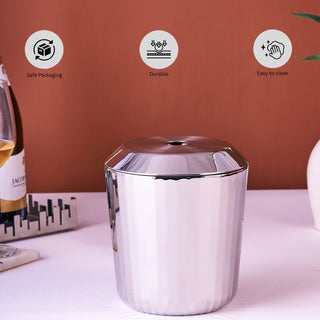 Stainless steel ice bucket