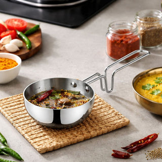 Arttdinox | Stainless Steel Triply Tadka Pan