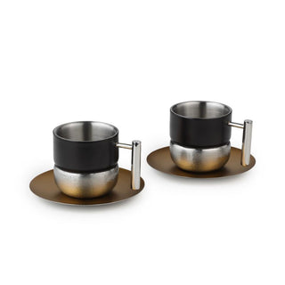 Arttdinox | Fluted Cup and Saucer Large | Set of 2 | 200 ML