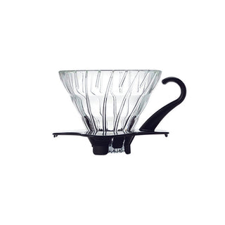 Hario | V60 Glass Coffee Dripper | Black | Size 01