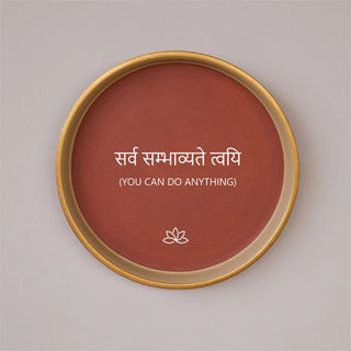 Wall plate with ethnic art

