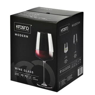 Wide bowl red wine glasses