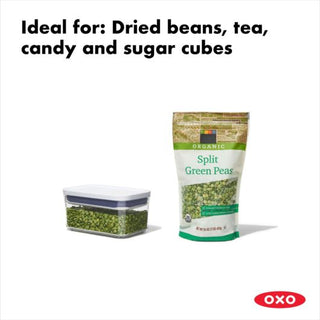 OXO | Good Grips Pop Containers | Slim Rectangle - Mini | 0.6 Litres | BPA-Free Plastic | Clear