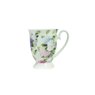 Stechcol | Hyacinth - Tea/Coffee Cup | 290 ml | Bone China | Cream with Florals | 1 pc