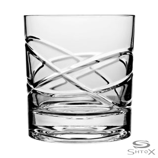 Shtox | Rotating Glass Shtox (005) - Circular Rings | 320ml | Crystal | Clear | Single Piece