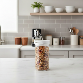 Hario | Sealed Canister Large | Glass | 1000 ml | White