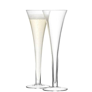 LSA International | Bar - Hollow Stem Champagne Flutes | 200 ml | Crystal | Clear | Set of 2