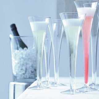 LSA International | Bar - Hollow Stem Champagne Flutes | 200 ml | Crystal | Clear | Set of 2