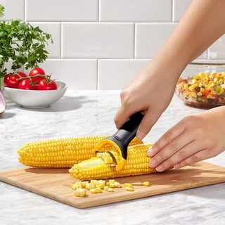 OXO | Good Grips | Corn Prep Peeler | Stainless Steel | Yellow and Black | 1 pc