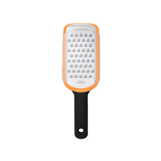 OXO | Good Grips | Etched Coarse Grater | Stainless Steel | Orange & Black | 1 pc