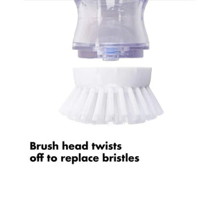OXO | Good Grips | One Push Palm Brush | Plastic & Nylon Bristles | 1 pc