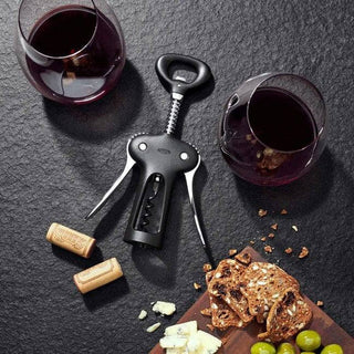 OXO | Good Grips | Winged Corkscrew with Bottle Opener | Stainless Steel | Black | 1 pc