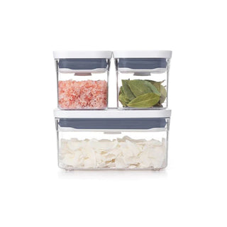 OXO | Pop Container | 3-Piece Starter Set | BPA-Free Plastic | Clear | Set of 3