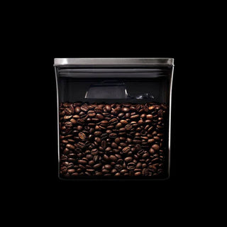OXO | POP Container | Coffee Storage with Scoop | 1.6 Litres | Black | Stainless Steel & BPA-Free Plastic | 1 pc