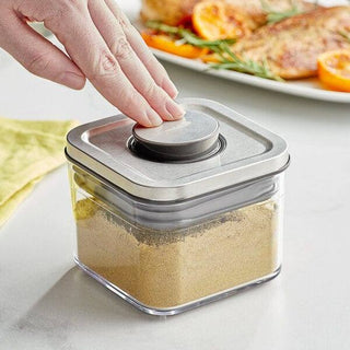 OXO | Good Grips Pop Container | Small Square - Mini | 400 ml | Stainless Steel | 1 PC