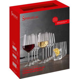 Spiegelau | Lifestyle - Stemware Tumblers Collection | 630 ml, 440 ml, & 510 ml | Crystal | Clear | Set of 12