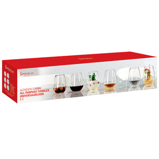 Spiegelau | Authentis Casual - All Purpose Tumblers | 460 ml | Crystal | Clear | Set of 6