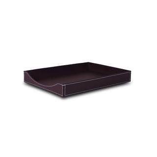 Three Sixty Degree | A4 Letter Tray | Faux Leather | Bordeaux | 1 pc