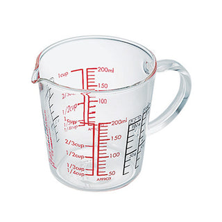 Hario | Measuring Cup With Handle | 200 ml | Glass