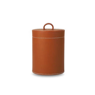 Three Sixty Degree | Desk Bin | Recycled Leather | Cognac | 1 pc