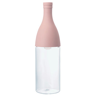 Hario | Aisne - Filter-in-bottle Ice Tea Brew | Glass & Silicone | 800 ml | Pink
